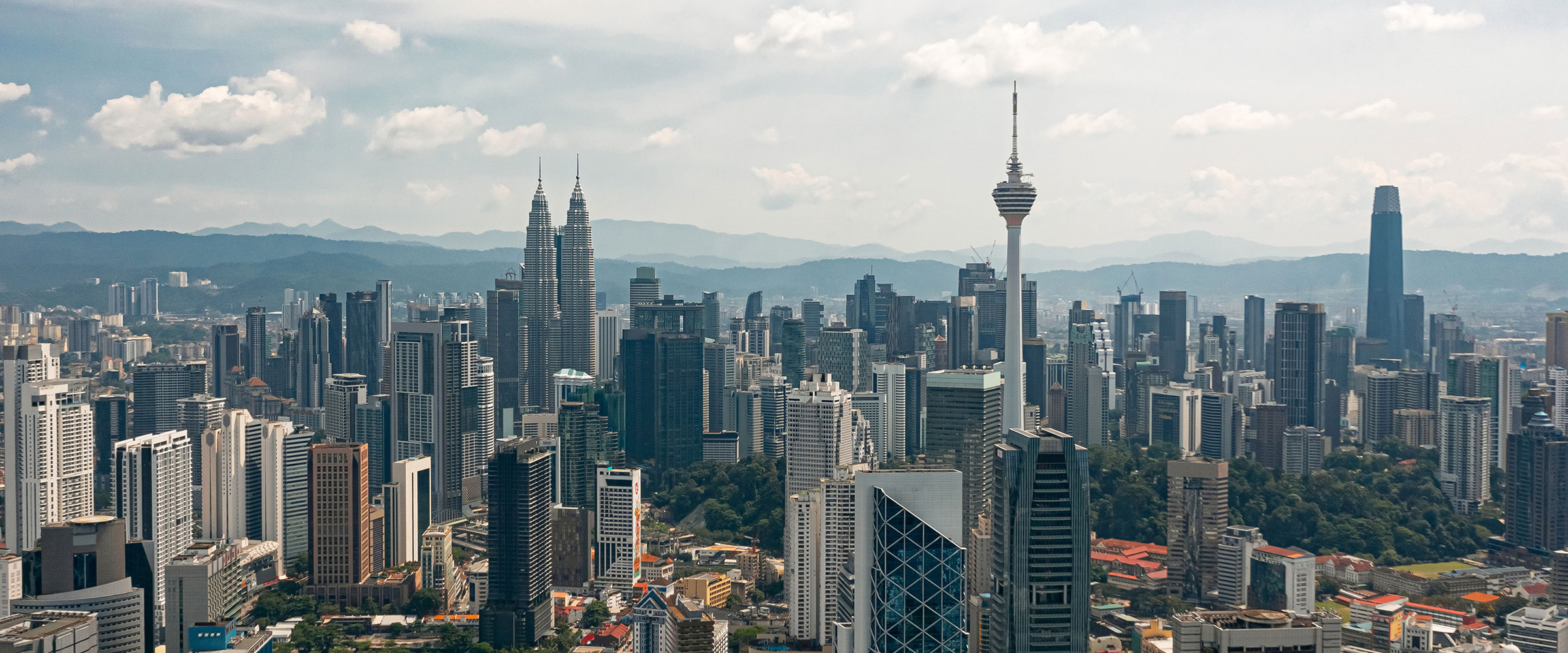 Aerial view of Kuala Lumpur